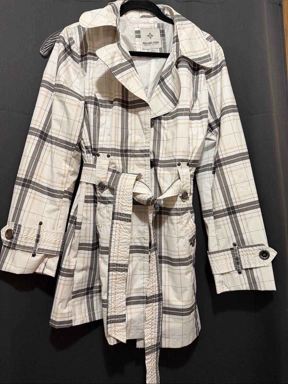 Weather Tamer Jacket W/Belt Large